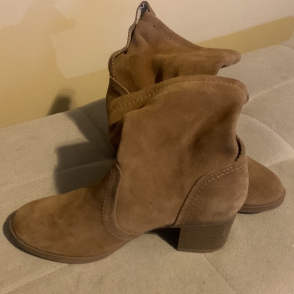 White Mountain Women's Chestnut Suede Behari Ankle Bootie Size 8.5M - Picture 6 of 12